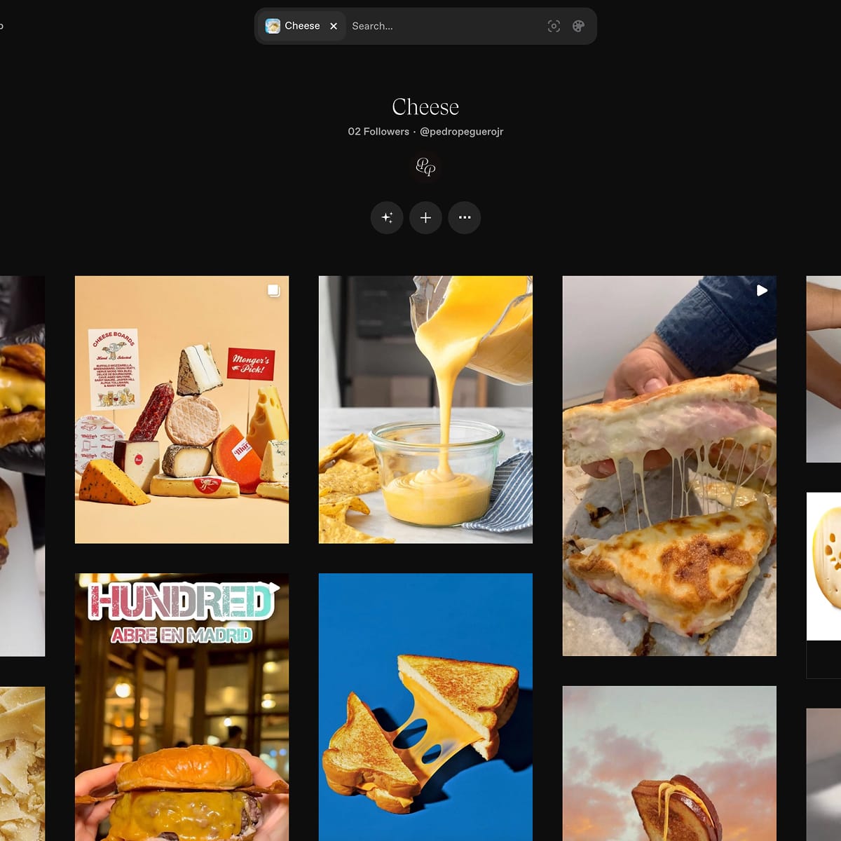 My cheese board on Cosmos.so