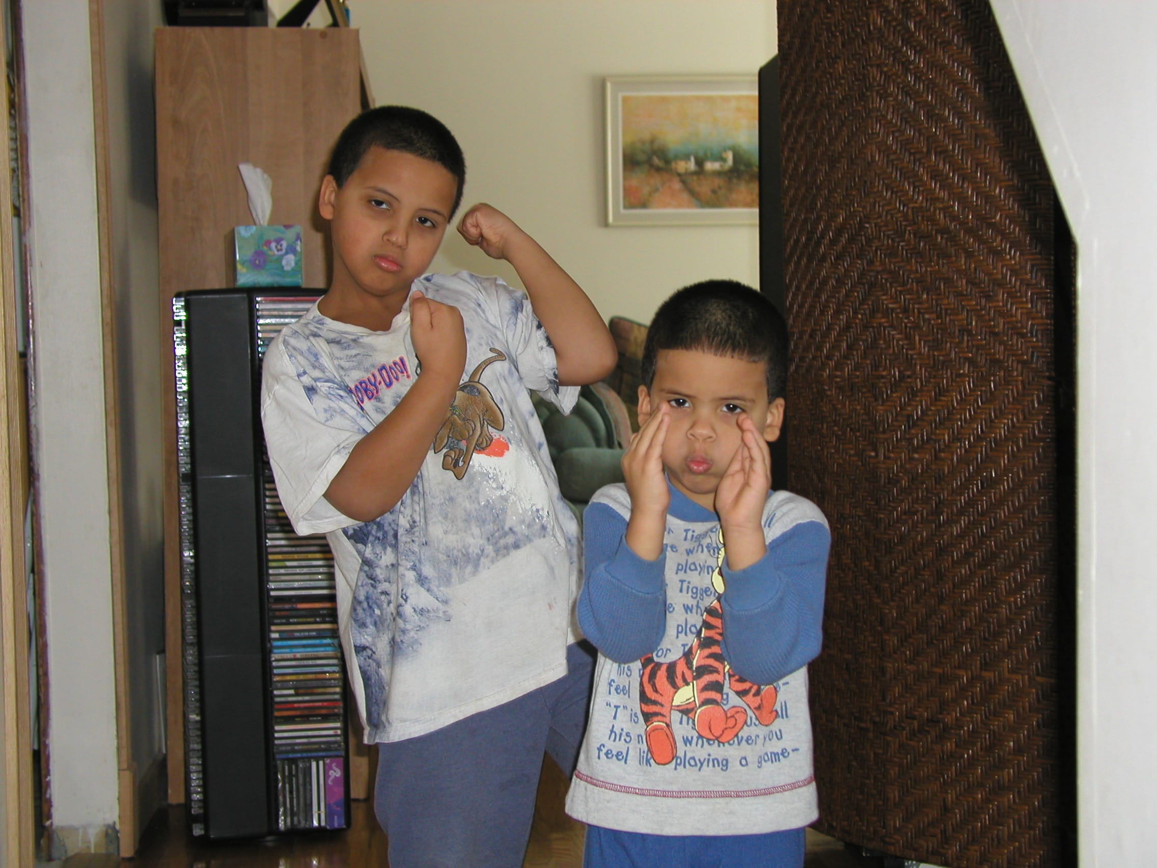 Me (left) and my little brother